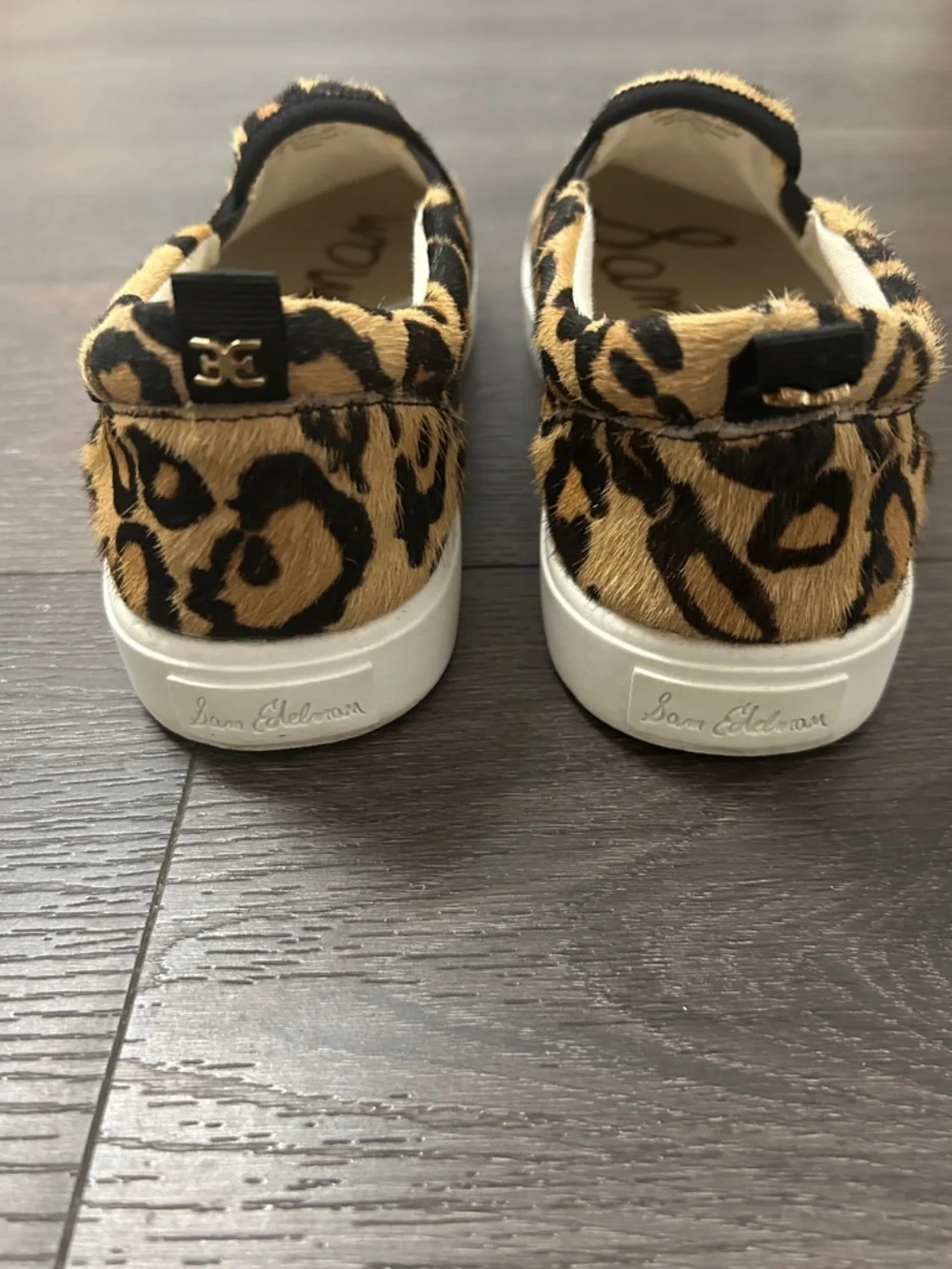 Sam Edelman Leopard-Print Slip-On Sneakers - Black & Tan